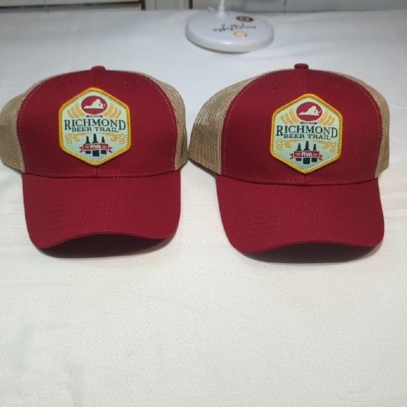 Richmond Beer Trail Red and Tan Hat - Picture 1 of 10